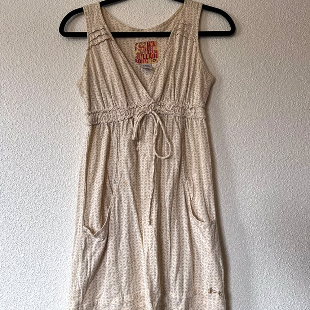 Billabong Midi Printed Boho Dress - Tie Front | Size S